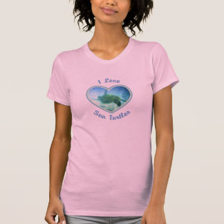 I Love Sea Turtles Women's Shirts