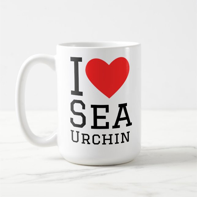 I love sea urchin coffee mug (Left)