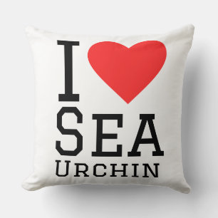I love sea urchin throw pillow
