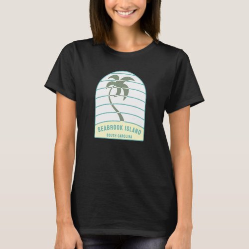I Love Seabrook Island South Carolina Palm Tree Sc T_Shirt