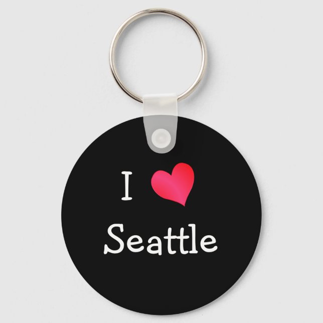 I Love Seattle Keychain (Front)