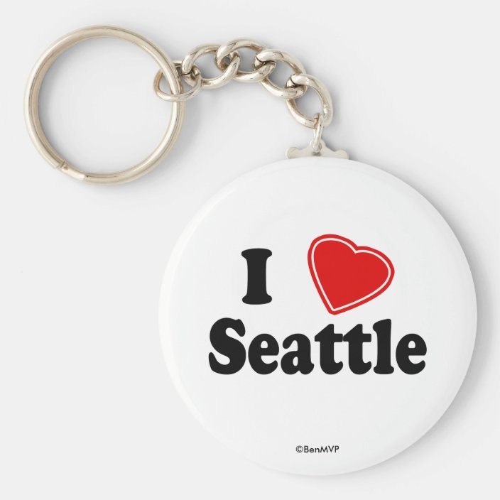 I Love Seattle Keychain