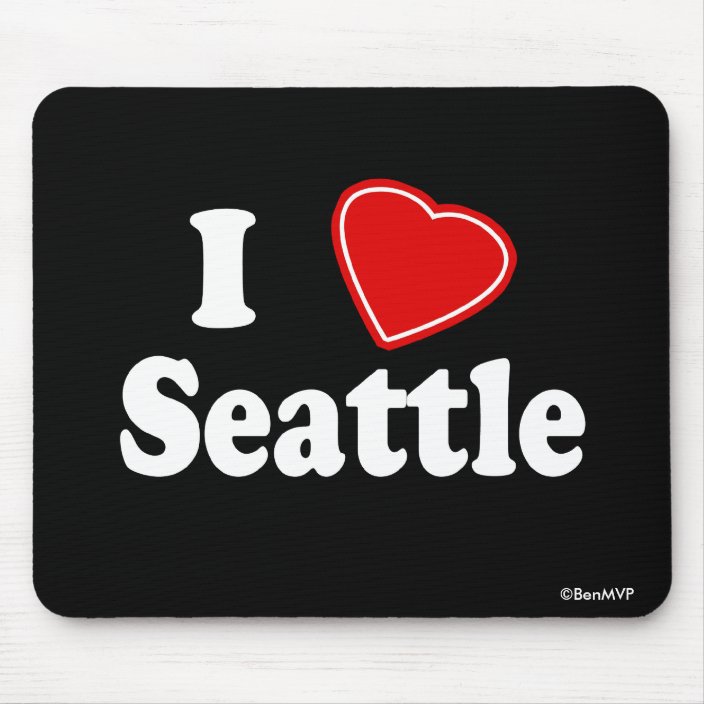 I Love Seattle Mouse Pad