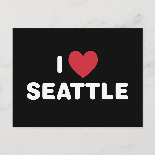I Love Seattle Postcard (Front)