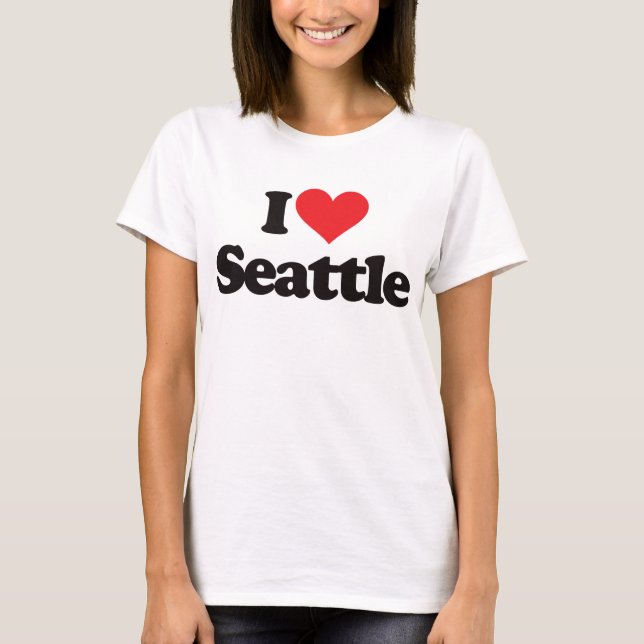 I Love Seattle T-Shirt (Front)
