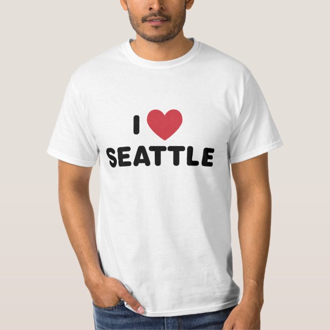 I Love Seattle T-Shirt (Front)