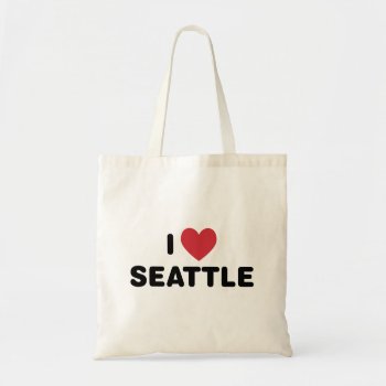 I Love Seattle Tote Bag by definingyou at Zazzle