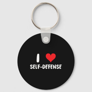 I Love Self Defense - Karate Martial Arts Defend S Keychain