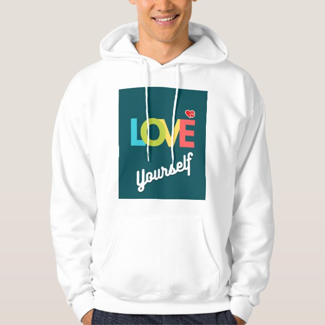 I love selfie designing best and beautiful hoodie (Front)