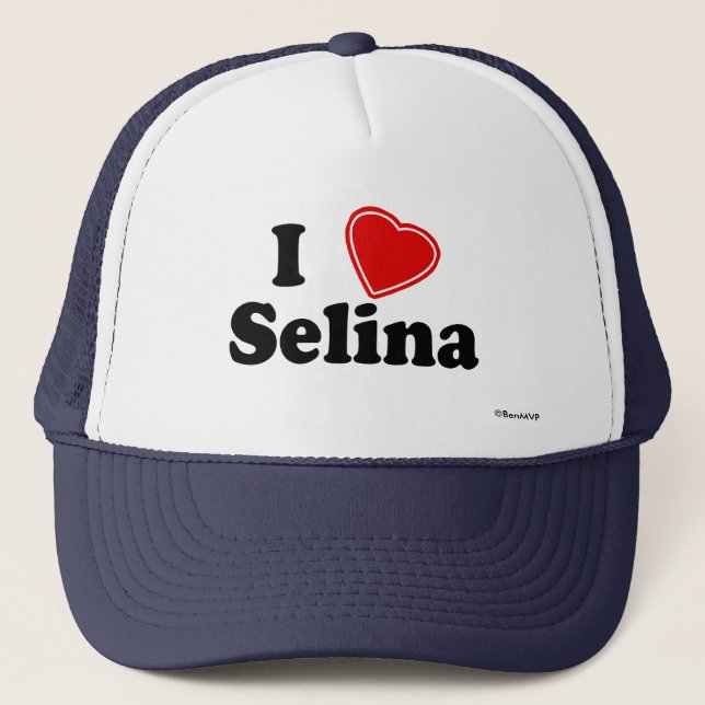 I Love Selina Trucker Hat (Front)