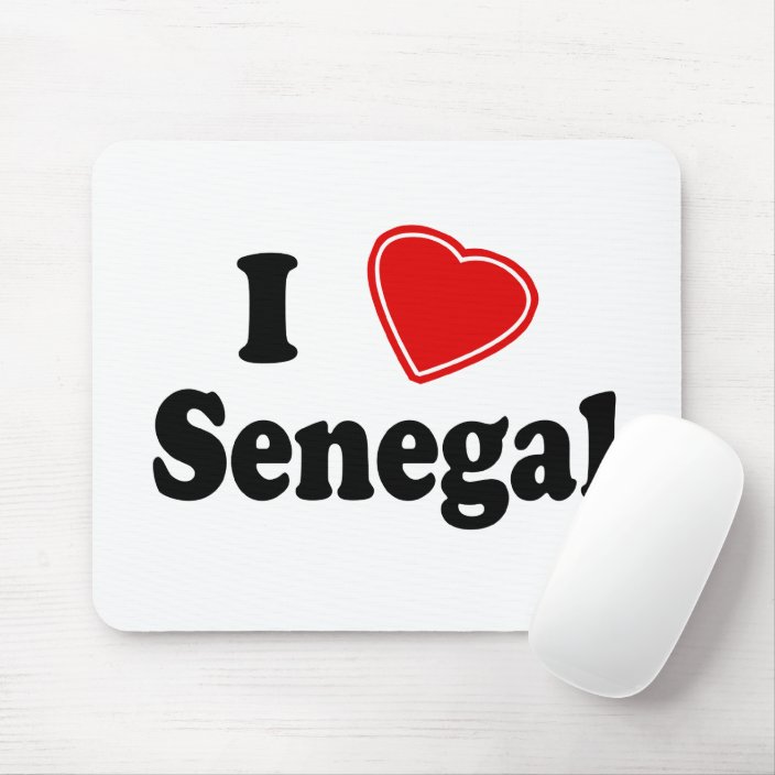 I Love Senegal Mouse Pad