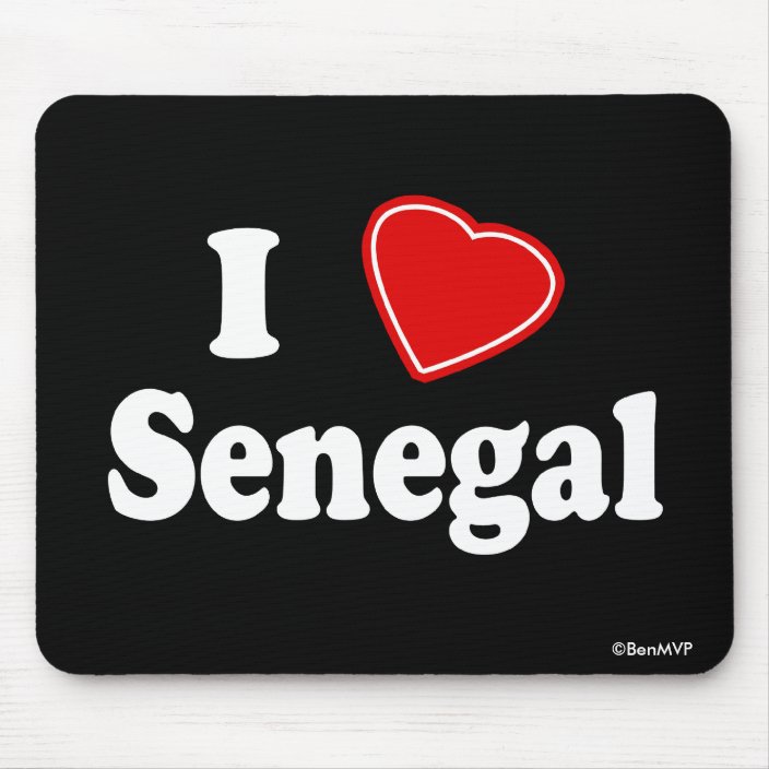 I Love Senegal Mousepad