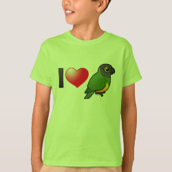 I Love Senegal Parrots Kids' Hanes TAGLESS® T-Shirt