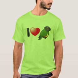 I Love Senegal Parrots Men's Basic T-Shirt