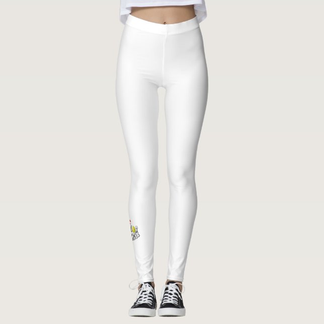 I Love Senior Softball Leggings 3 (Front)