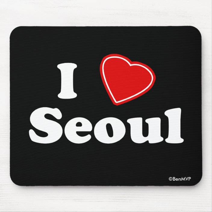 I Love Seoul Mouse Pad
