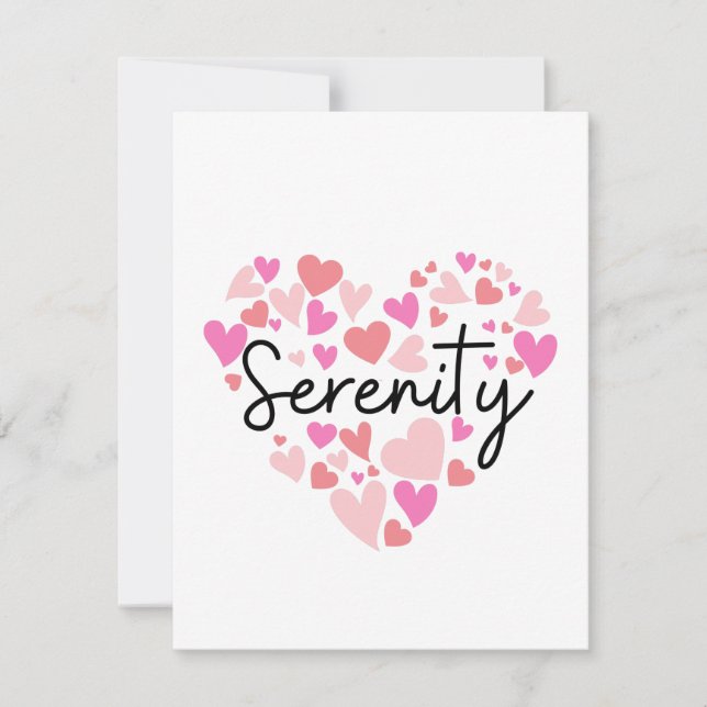 I love Serenity Note Card (Front)