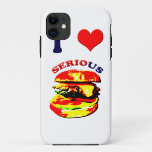 I Love Serious Burgers iPhone 11 Case