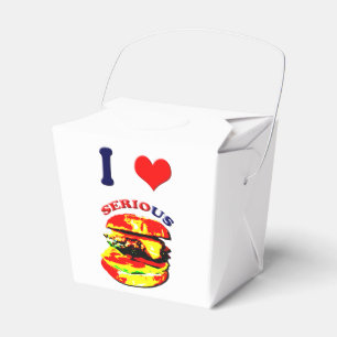 I Love Serious Burgers Favor Boxes