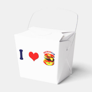 I Love Serious Burgers(horizontal) Favor Boxes