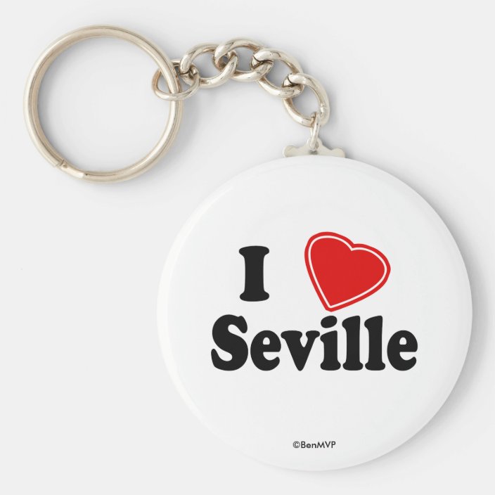 I Love Seville Keychain