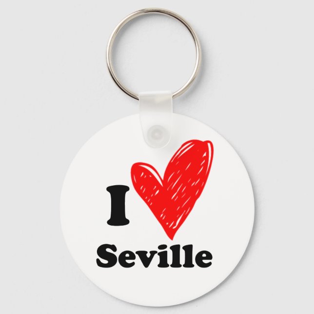 I Love Seville Keychain (Front)