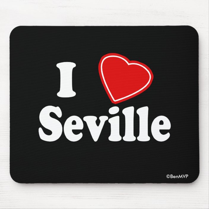 I Love Seville Mouse Pad