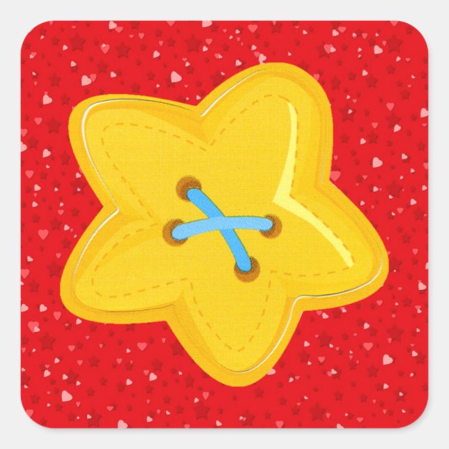 I Love Sewing - SRF Square Sticker (Front)