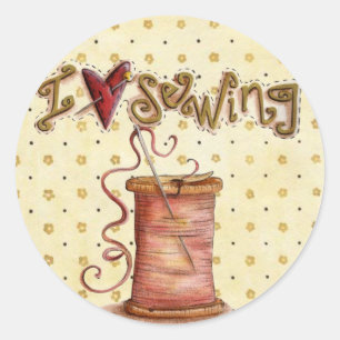 I love sewing sticker