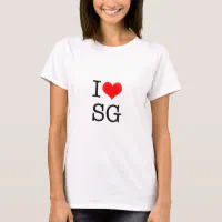 i love sg t shirts