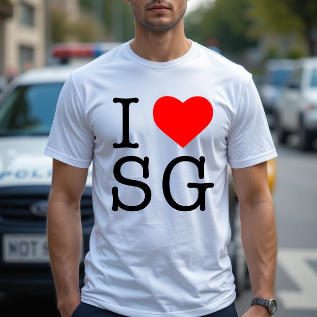 I LOVE SG I HEART SG SINGAPORE T-SHIRT (Creator Uploaded)