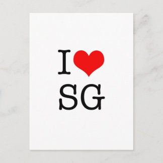I LOVE SG postcard (portrait)