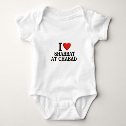 I love Shabbat at Chabad Baby Bodysuit