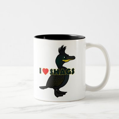 I Love Shags Two-Tone Coffee Mug