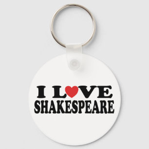 I Love Shakespeare Gift Keychain