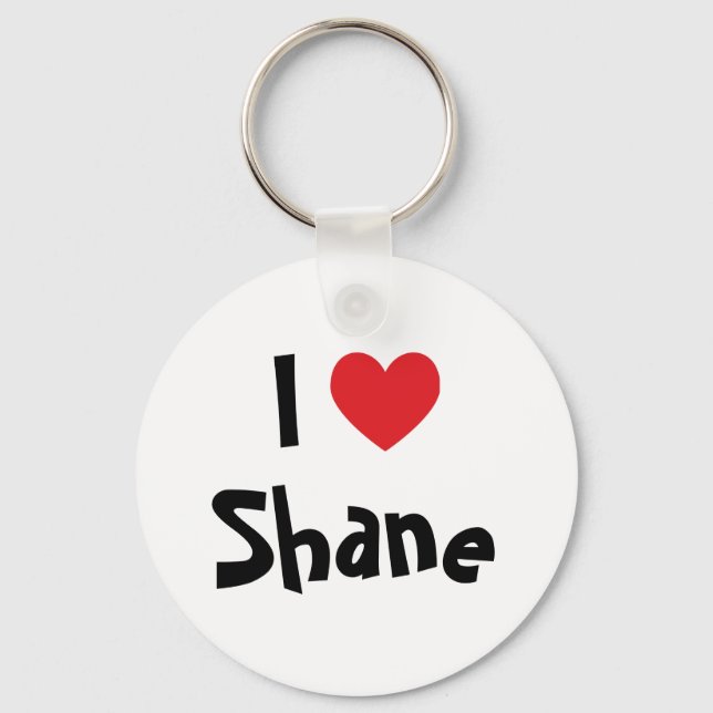 I Love Shane Keychain (Front)