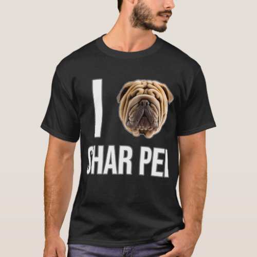 I Love Shar Pei T_Shirt