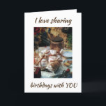I LOVE **SHARING MY BIRTHDAY WITH YOU** CARD<br><div class="desc">DO YOU "SHARE A MUTUAL BIRTHDAY" WITH A FRIEND OR FAMILY MEMBER? THEN HERE IS A FEW OF COOL CARDS JUST FOR THAT EVENT IN YOUR LIVES. IF YOU ARE A "TWIN" FEEL FREE TO SEE MY STORE "AllAboutTwins" WHICH IS "ALL ABOUT TWINS" WITH CARDS AND PRODUCTS. THANK YOU FOR...</div>