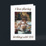 I LOVE **SHARING MY BIRTHDAY WITH YOU** CARD<br><div class="desc">DO YOU "SHARE A MUTUAL BIRTHDAY" WITH A FRIEND OR FAMILY MEMBER? THEN HERE IS A FEW OF COOL CARDS JUST FOR THAT EVENT IN YOUR LIVES. IF YOU ARE A "TWIN" FEEL FREE TO SEE MY STORE "AllAboutTwins" WHICH IS "ALL ABOUT TWINS" WITH CARDS AND PRODUCTS. THANK YOU FOR...</div>