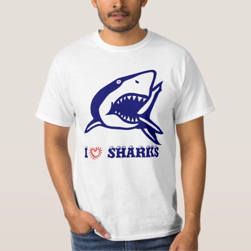 I Love Sharks T_Shirt