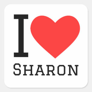 I love sharon square sticker