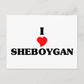 I love Sheboygan Postcard