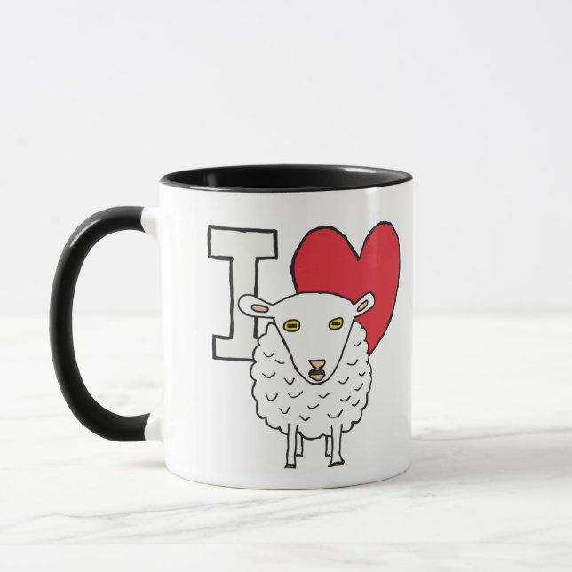 I Love Sheep Mug (Left)