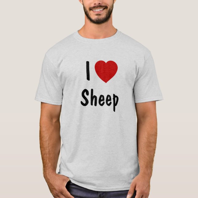 I Love Sheep T-Shirt (Front)