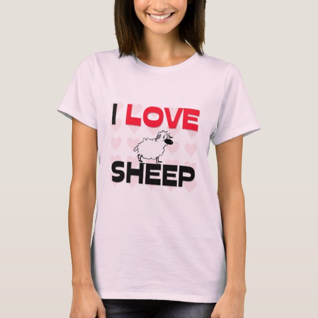 I Love Sheep T-Shirt (Front)