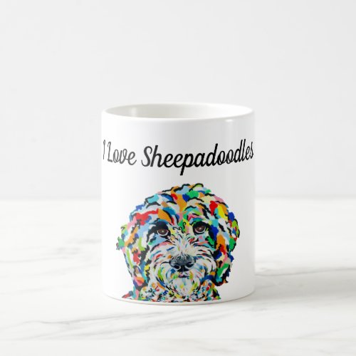 I Love Sheepadoodles 11 oz Mug