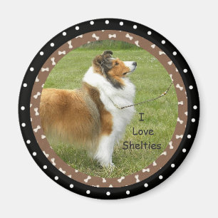 I love Sheltie Dogs Magnet