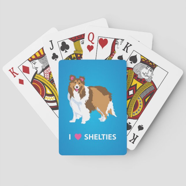 "I Love Shelties" Deck of Playing Cards (Back)