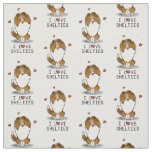 I Love Shelties (sable 2) Shetland Sheepdogs Cute Fabric