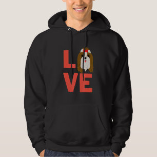 I Love Shih Tzu Dog Puppy Pet Owner And Animal Hoodie